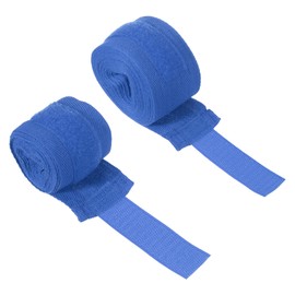 PATIKIL Boxing Hand Wraps, 1 Set 98&197 Inch Length Elastic Boxing Wraps Cotton Fist Mitts Wrist Straps Protection for Muay Thai Martial Arts Kickboxing Bandages, Blue