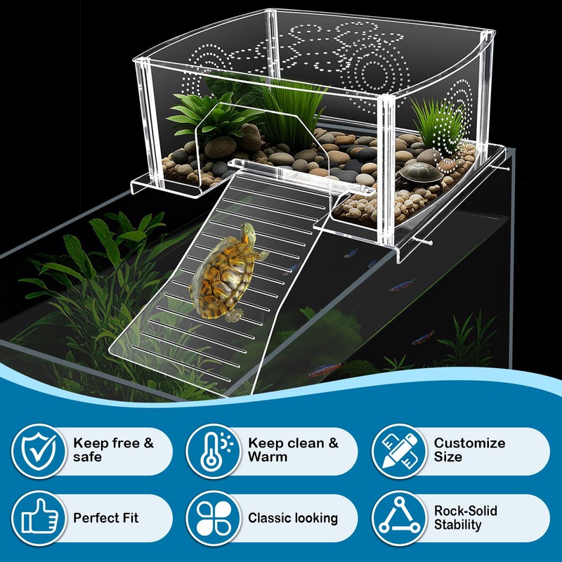 Turtle Topper Basking Platform Extra Large Turtles Sunbathing Ramp Dock