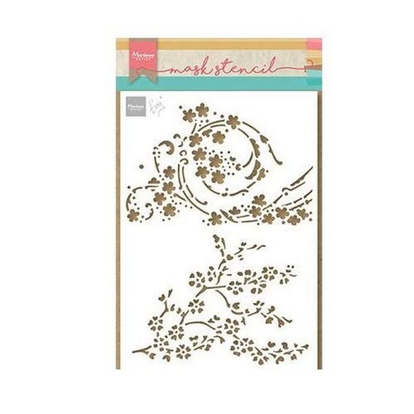 Marianne Design Stencil, Tiny's Blossom, for Scrapbooking Cardmaking and Other