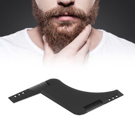 Herramienta para Moldear Y Peinar la Barba, Peine para Peinar para Hombres Peine para Peinar para Patillas, para la Línea del Cabello Y los Bordes, Plantilla Negra para Recortar