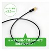 N-CAT NC2GLR5B-PP TV Connection Cable 2C Thickness 5m L Type