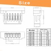 Teansic 495Pcs JST SH 1.0mm Connector Kit,2/3/4/5/6/7/8/9/10 Pin Housing Connectors,1.0mm