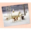 Christmas Cards Cow Nun Church Snow Calf Lang Box of