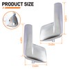 Topkidame Set of 4 Chrome Interior Door Handle Trim Compatible