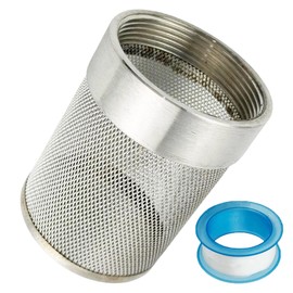 2Inch Garden Hose Strainer, 58MM Garden Hose Inlet Strainer Mesh Filter, 304 Stainless Steel Filter Head, for Irrigation Garden High Pressure Sprayer Suction Line, Water Pipe Filter, 1PCS