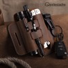 Gentlestache Multitool Belt Sheath, EDC Leather Belt Organizer, Belt Holder