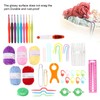 12 Pcs Crochet Needle Set Aluminum Oxide Weaving Sewing Knitting
