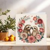 Sloth Anniversary Card - Cute Sloths Roses Valentines Cards 145mm