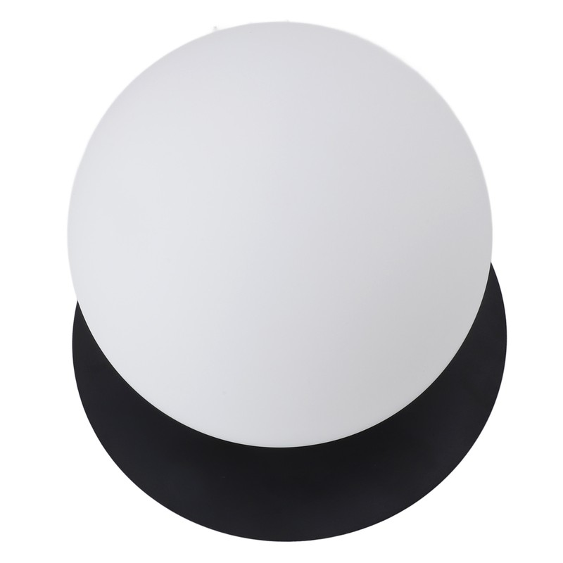 White Glass Globe Ceiling Light 18cm Diameter G9 Base Globe