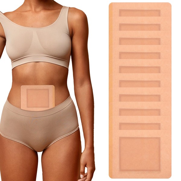 10 Stück Castor Oil Patches,Selbstklebend Rizinusöl Packung,Rizinusöl Packungen,Hautfreundlich Castor Oil