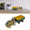 Wind Up Metal Walking Toy Tinplate Tractor Nostalgic Handmade Delicate