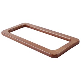 Ausi 2Pcs 20cm Rectangle Wooden Bags Handle DIY Sewing Brackets Purse Frames Handles for Making Handbag Accessories