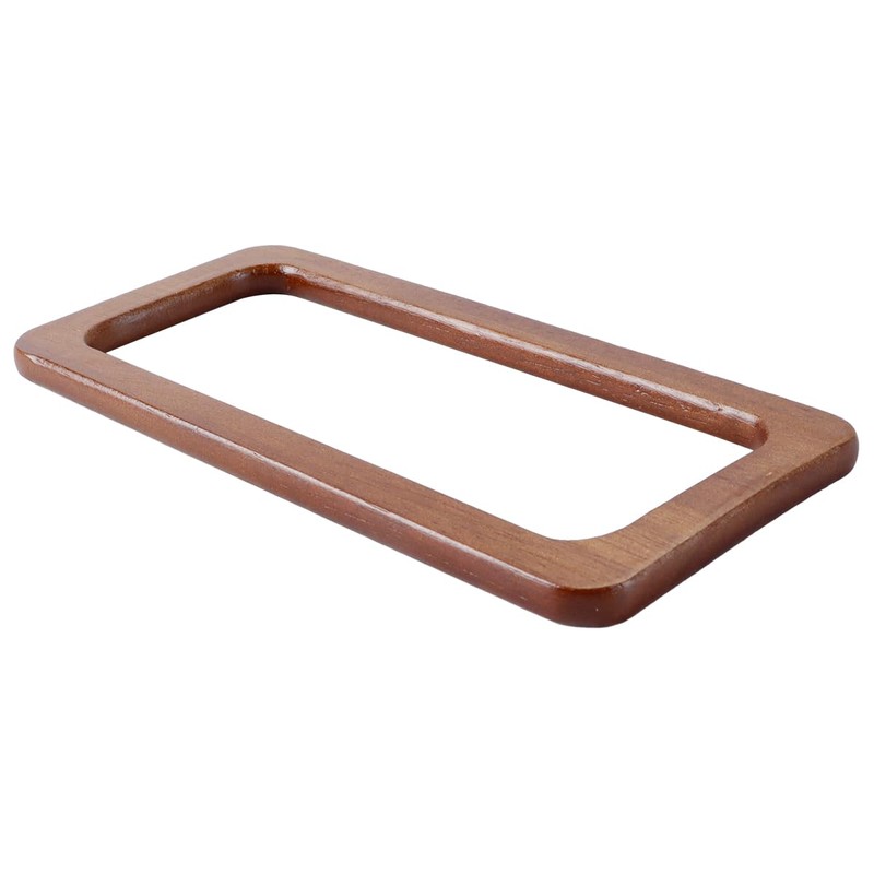 Ausi 2Pcs 20cm Rectangle Wooden Bags Handle DIY Sewing Brackets