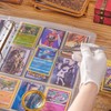 180 Pockets Trading Card Sleeves, 10 Sheets Double Side 9-Pocket