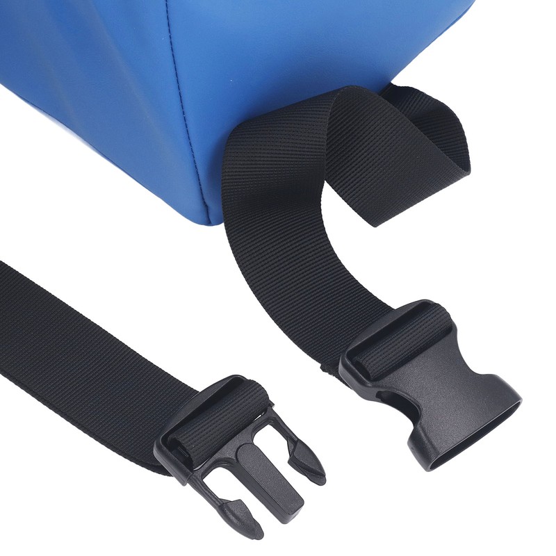 Head Positioner Pillow Blue PU Leather Breathable Comfortable Neck Support