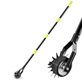 Klarg Wheel Rotary Lawn Edger - Manual Grass Edger with Long Handle (66.9 Inch), Adjustable for Landscaping, Garden, Yard