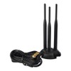 Eightwood 2.4GHz 5GHz Dual Band WiFi Antenna, 3 RP-SMA Connector