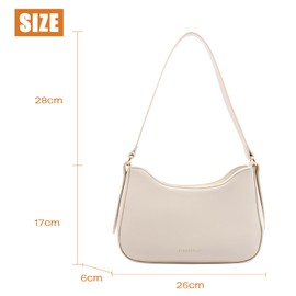 MYHOZEE Shoulder Bag Women Small Purse for Ladies Hobo Bag PU Leather Crescent Clutch Handbags Mini Y2K Tote Bags With Zipper