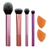Real Techniques Juego de brochas de maquillaje con 2 licuadoras