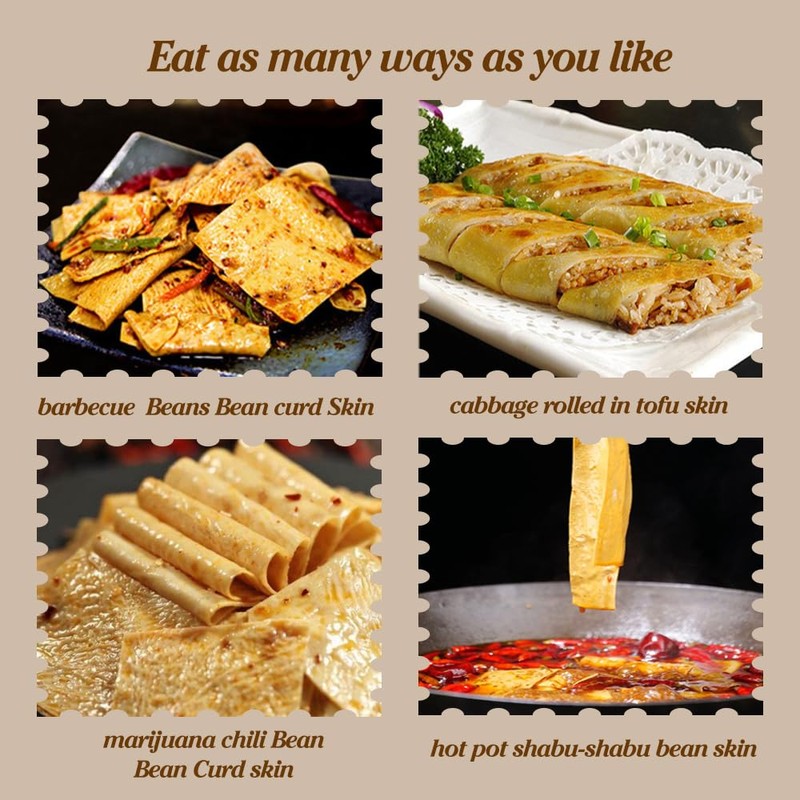 300G Tofu sheets, Tofu Skin, Containing Protein, Vegetarian Dried Bean