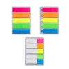 付箋 付箋貼り ポストイット 蛍光色 学習用 仕事用 生活用 長方形ラベル 粘着性が良く しおり