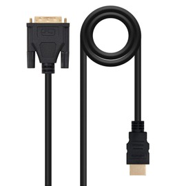 DVI to HDMI Cable with DVI 18+1 Male to HDMI Type A Male, Length 3.0 Metres, Ideal for Connecting Devices with DVI Output to Displays with HDMI Input