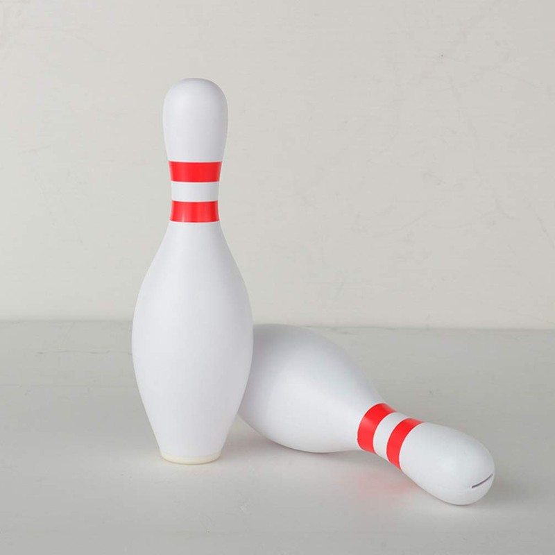 Garneck Bowling Pin Piggy Bank - Unique Plastic Coin Bank