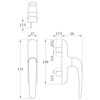 Amig - Handle for Practicable | Folding or Hinged Windows