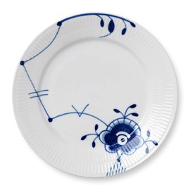 Royal Copenhagen 1017372 Blue Fluted Mega Plate Plate, 8.7 inches (22 cm), Wedding Gift, Gift