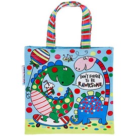 Rachel Ellen Designs - Rawr-some Dinosaurs Kids Mini PVC Coated Wipe Clean Tote Bag