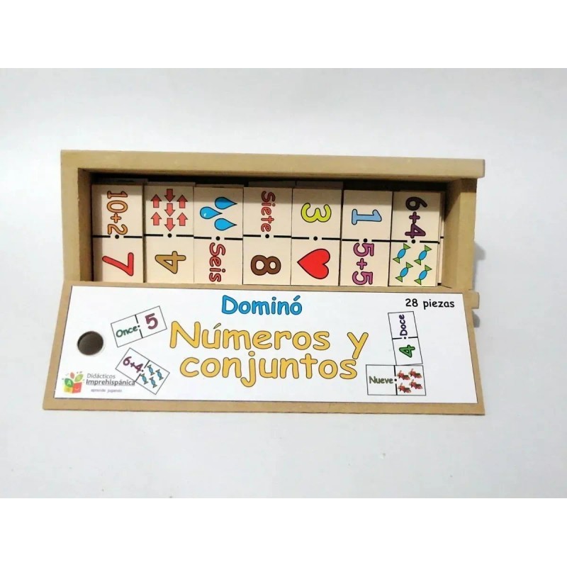 D. Imprehispanica Dominó Números Y Conjuntos De Madera , Educativo,