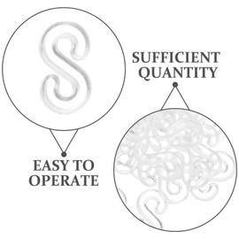 EXCEART 500 Clips De Goma Para Banda De Telar - Recambios De Plástico Para Pulseras Y Kit De Suplemento Para Fabricación De Bricolaje