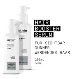 Nioxin Hair Booster Serum - Professional Leave In Hair Care for Visibly Thinning Hair - with Peppermint Oil (100 ml)