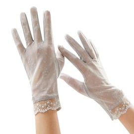 [Euyqs] Elegant Sunscreen Summer Lace Gloves, #6 grey