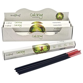 STAMFORD INC. 37829 Oak King Incense Sticks, 20 Sticks x 6 Packs,24x6x8 cm