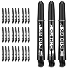 Target Darts 10 x Sets of Black Pro Grip Dart Shafts - 30 Dart Shafts Total