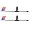 2PCS Solar Powered Garden Light Flag Lawn Stake Lamp for