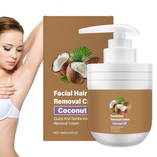 Enthaarungscreme Gesicht 100g Haarentfernungscreme Frauen Schmerzfreie für Gesicht Augenbrauen Oberlippe