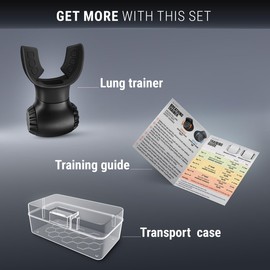 [New Version] Lung Trainer with in & Out Regulation - Dual-Mode Lung Exerciser - Portable Breath Trainer for Everyday Use - Includes Guide for Effective Workouts - Breathing Exercise Device for Lungs