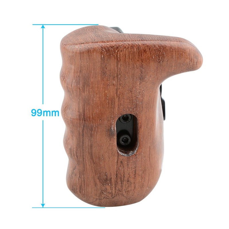 CAMVATE QRウッドハンドルグリップ（右手）DSLR Cageカメラケージ マウント(ブビンガ木材)