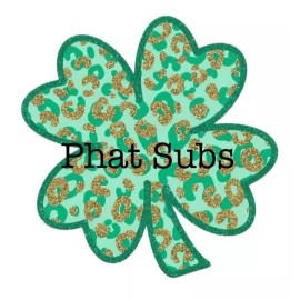 Unbranded Sublimation Print Leopard Clover Ready to Press Heat Transfer