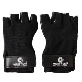 Mighty Grip Pole Dance Non-Slip Professional Tuck Gloves (Black, XL)