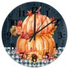 12 Inch Happy Fall Pumpkin and Buffalo Plaid Wood Wall
