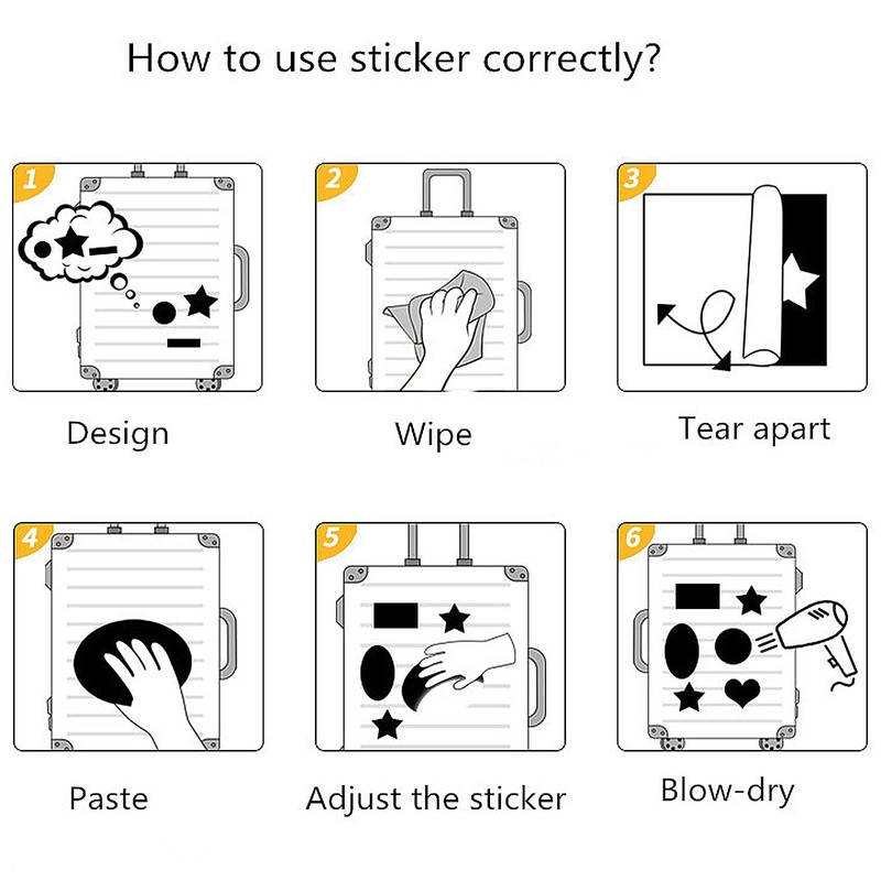 SHAPEPOTY Scrapbook Accessories - Pack of 65 Trendy Stickers for