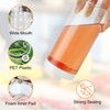 PeacePeo 24 Pcs Plastic Jars, 16 OZ Plastic Jars with