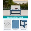 SERWALL SERWALL HDPE Outdoor Coffee Table, All-Weather Patio Coffee Table,