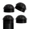 VIVIDA 2-3/8" Chain Link Post Caps, Black Post Cap for