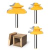Router Bits, Allmake 3pcs Lock Miter Router Bits 1/4 Shank,