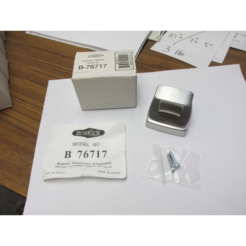 BOBRICK SINGLE ROBE HOOK MODEL NO. B-76717.....ZA-308