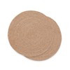 Round Placemats, Jute Placemat, Coasters, 10 x 10 cm, Pack